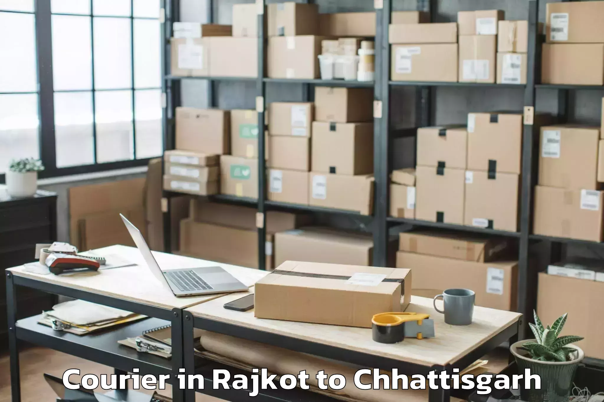 Trusted Rajkot to Raigarh Chhattisgarh Courier